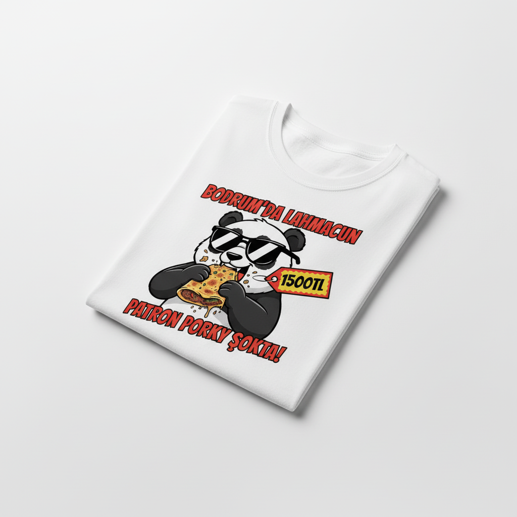Patron Porky T-Shirt Katlanmış Alternatif Görünüm