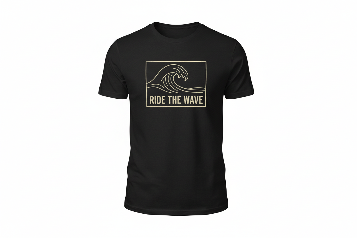 Siyah T-Shirt Ön Görünüm