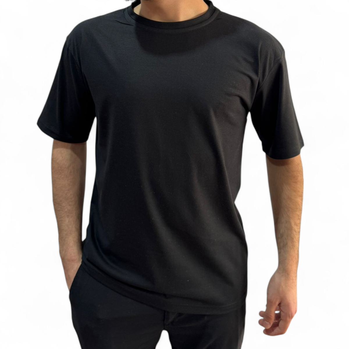 Outlet Basic Tshirt - Koyu Gri