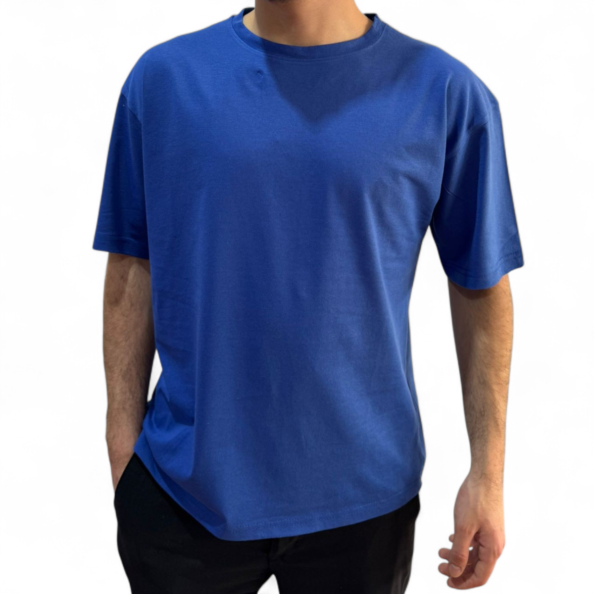 Outlet Basic Tshirt - Mavi